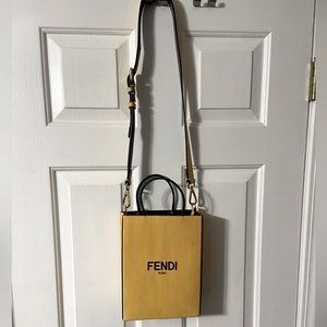Fendi tote bag with adjustable buckle strap